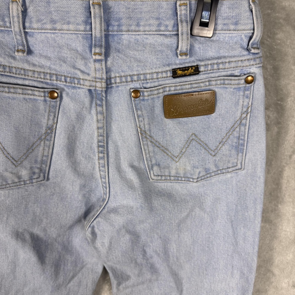 Wrangler Jeans Mens 31x32 Light Wash‎ 936GBH Cowboy Cut Slim Fit Denim Western - Picture 7 of 8